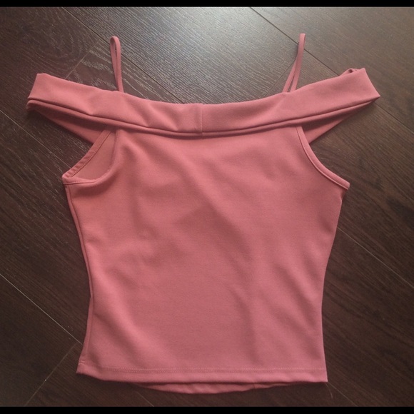 Mauve Off the Shoulder Midriff - Picture 2 of 4